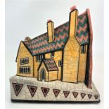 Studio art Raku pottery Vicarage signed Andrew Osbourne. 13” high x 17” wide