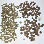 Quantity of pre decimal half pennies, pennies and threepennies