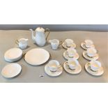 Shelley white/gold 24 piece tea service: