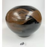 Studio art pottery bowl signed Chris Carter 6” high.