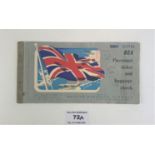 British European Airways (BEA) passenger ticket, 1954