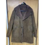 Brown sheepskin coat