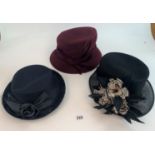 3 hats