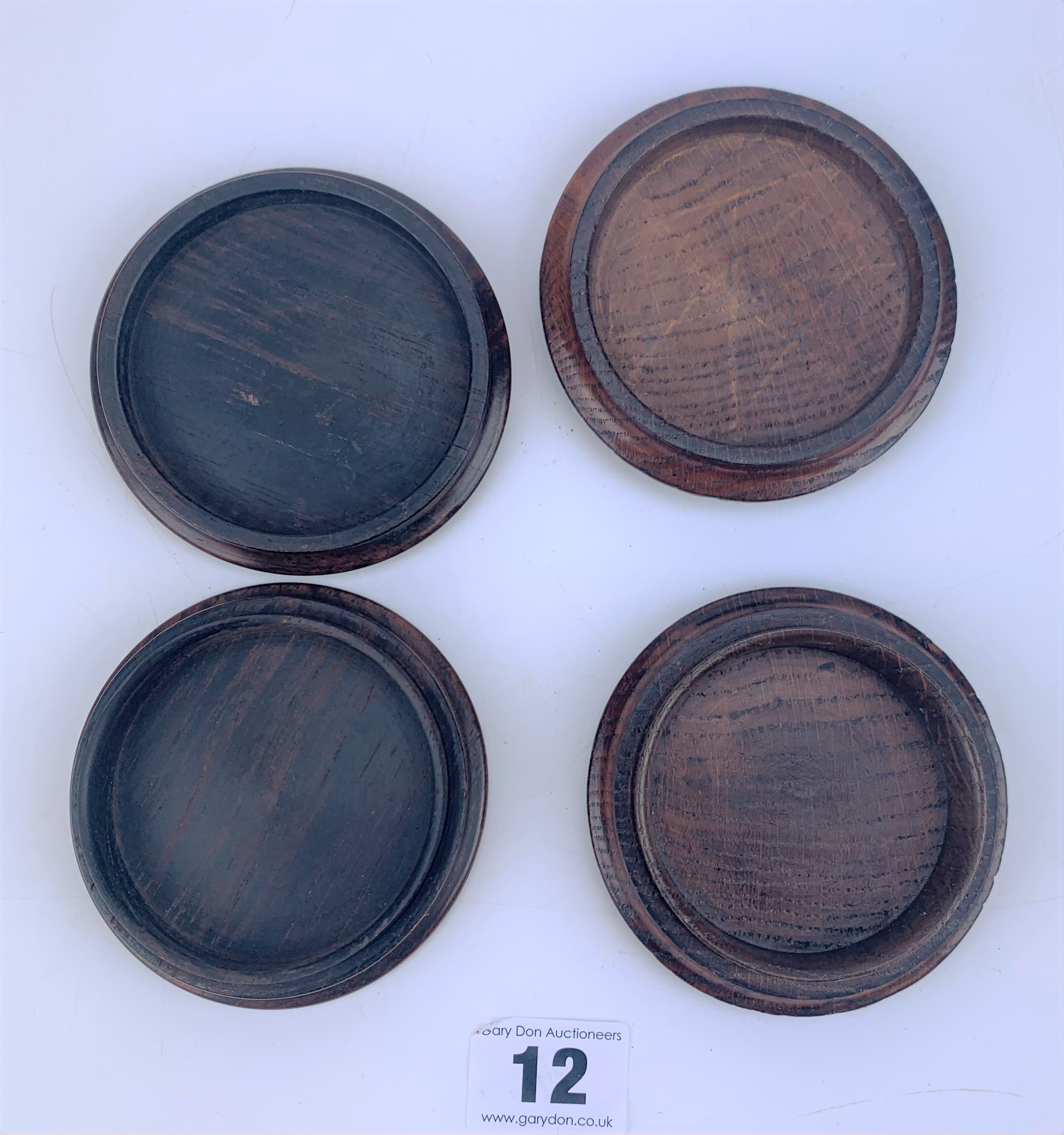 2 Georgian round wooden snuff boxes - Image 5 of 6