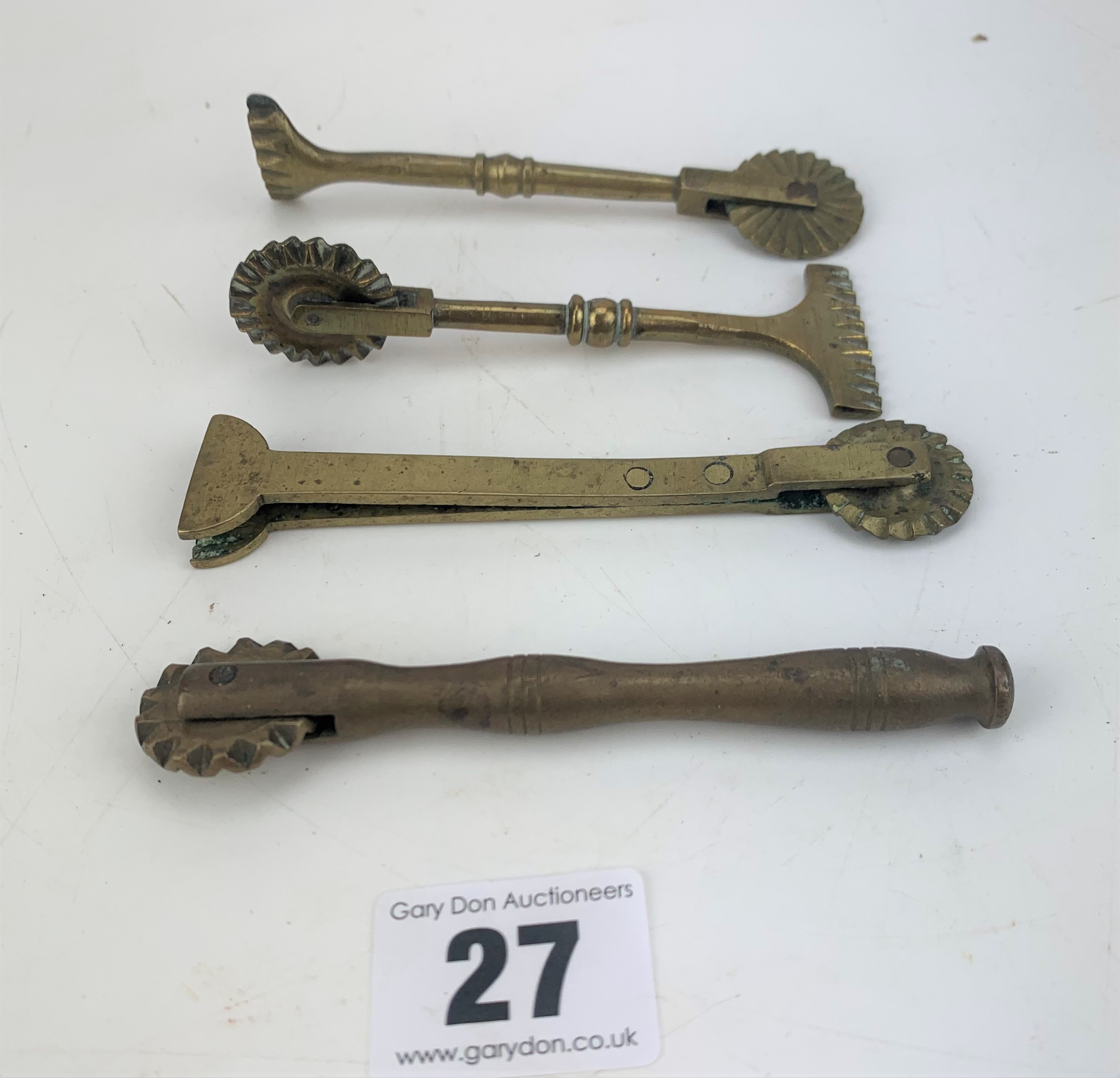 4 brass crimpers - Image 2 of 4