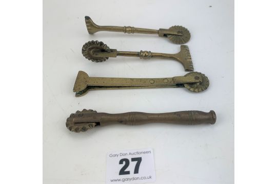 4 brass crimpers - Image 2 of 4