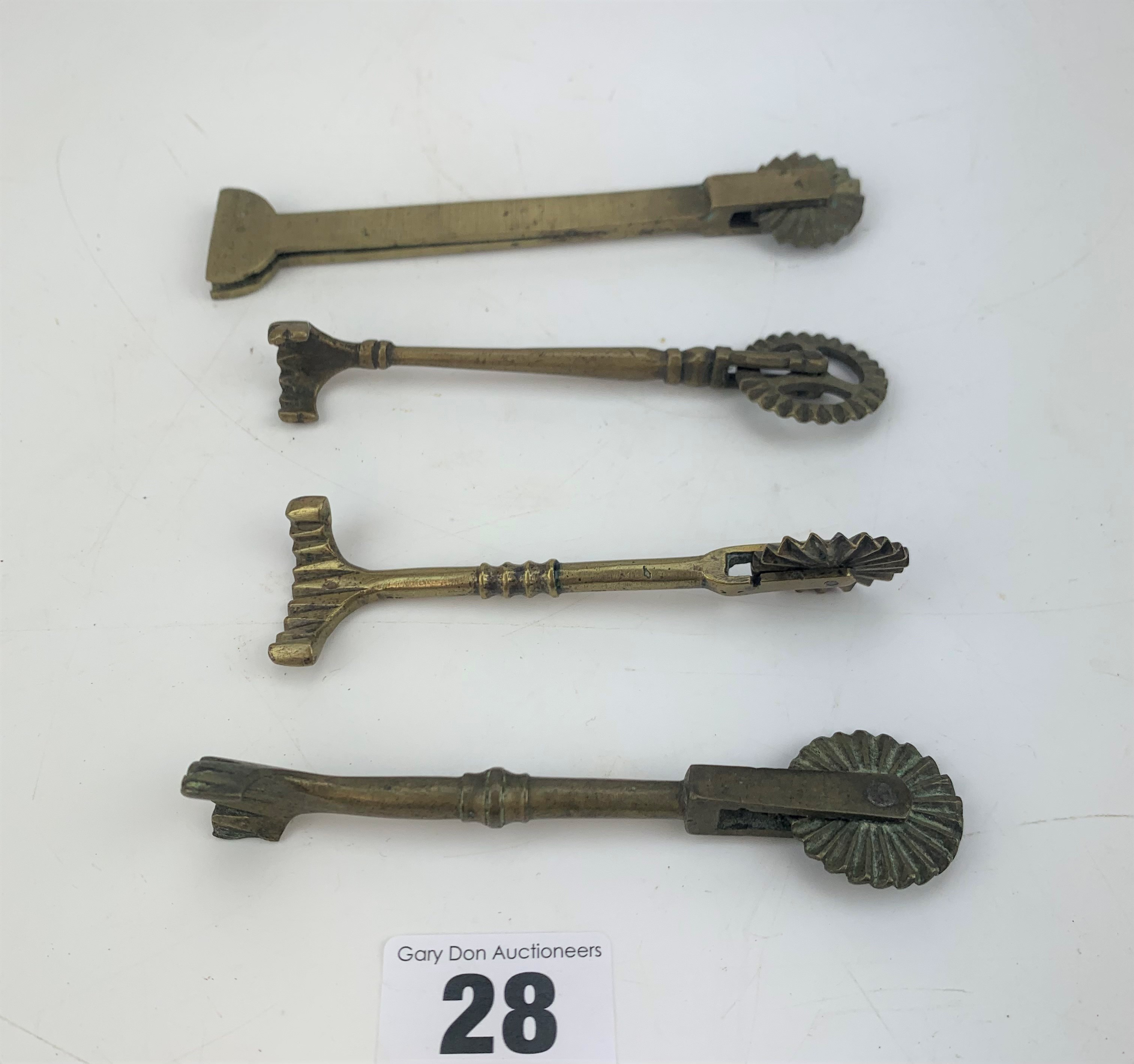 4 brass crimpers - Image 2 of 4