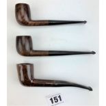 3 Briar pipes