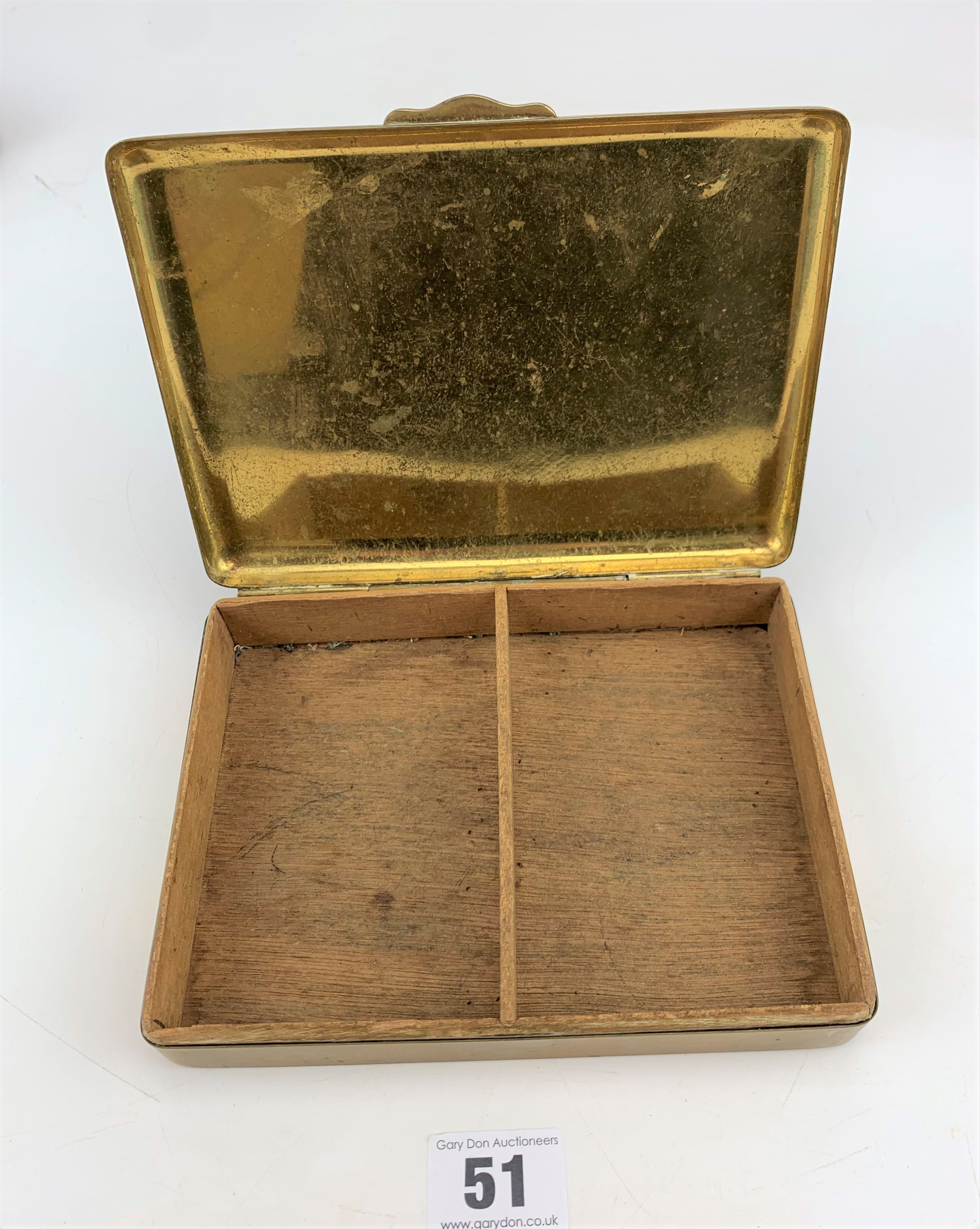 Brass State Express cigarette box