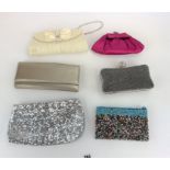6 assorted evening bags