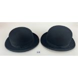 2 bowler hats