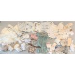 Box of vintage linen and lace