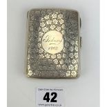 Silver embossed cigarette box