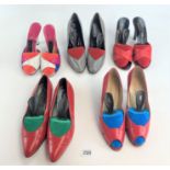 5 assorted pairs of ladies shoes