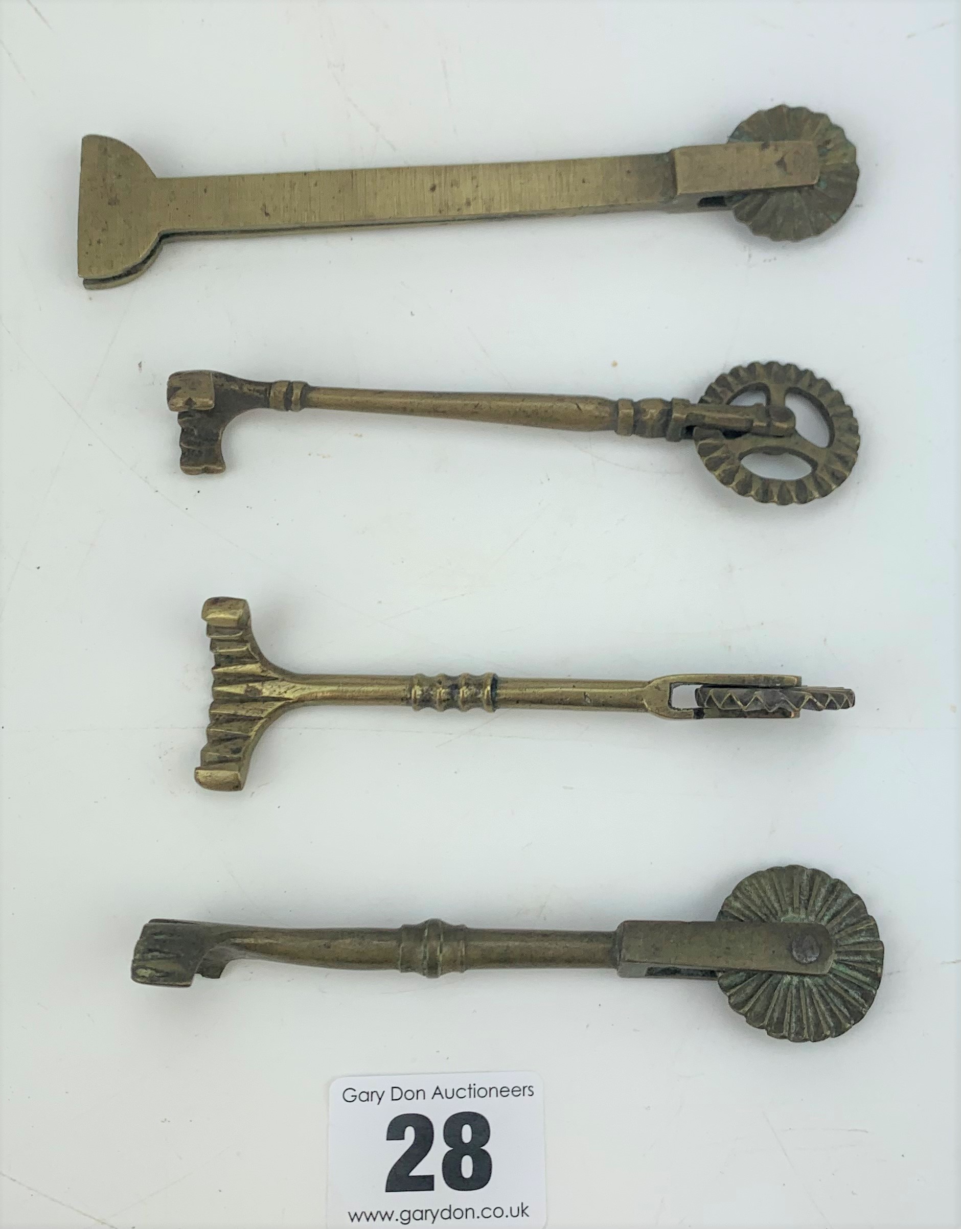 4 brass crimpers