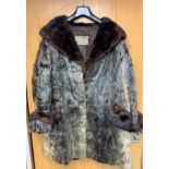 Vintage brown fur coat