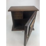 Wooden tobacco cabinet with 2 drawers