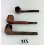 3 Briar pipes