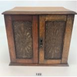 Oak smoking cabinet
