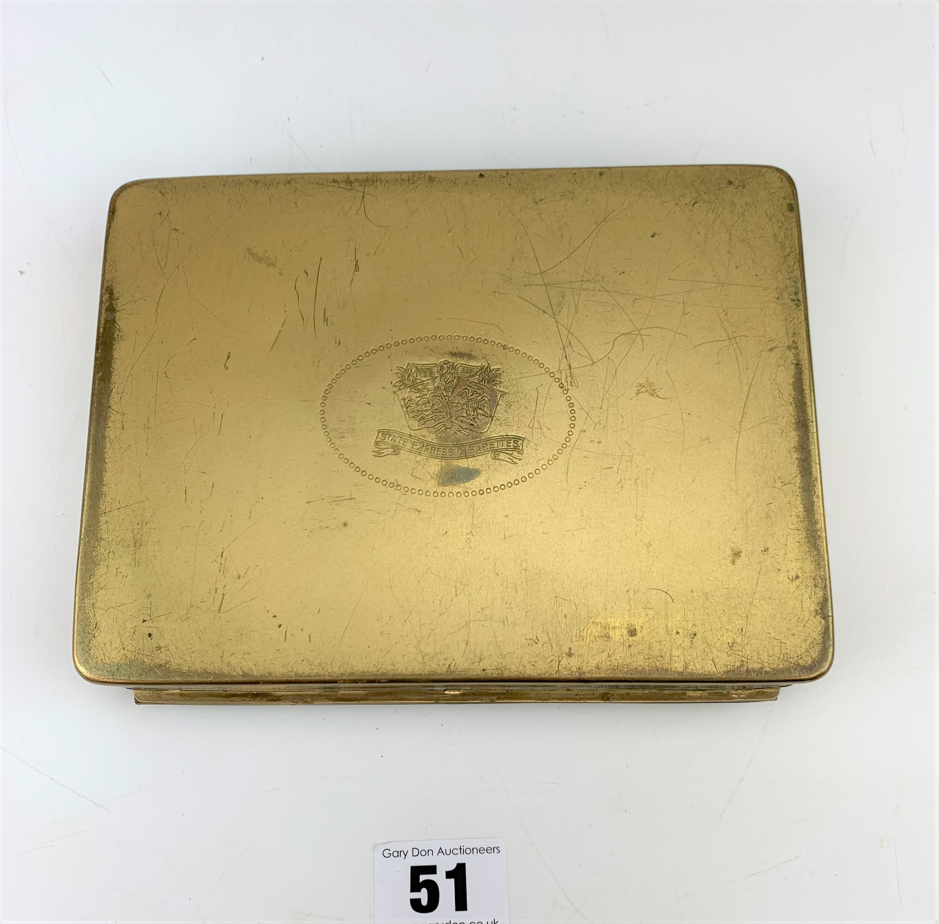 Brass State Express cigarette box - Image 4 of 4