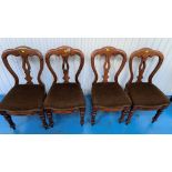 4 mahogany dining chairs