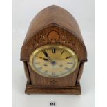 Oak Gustav Becher mantle clock