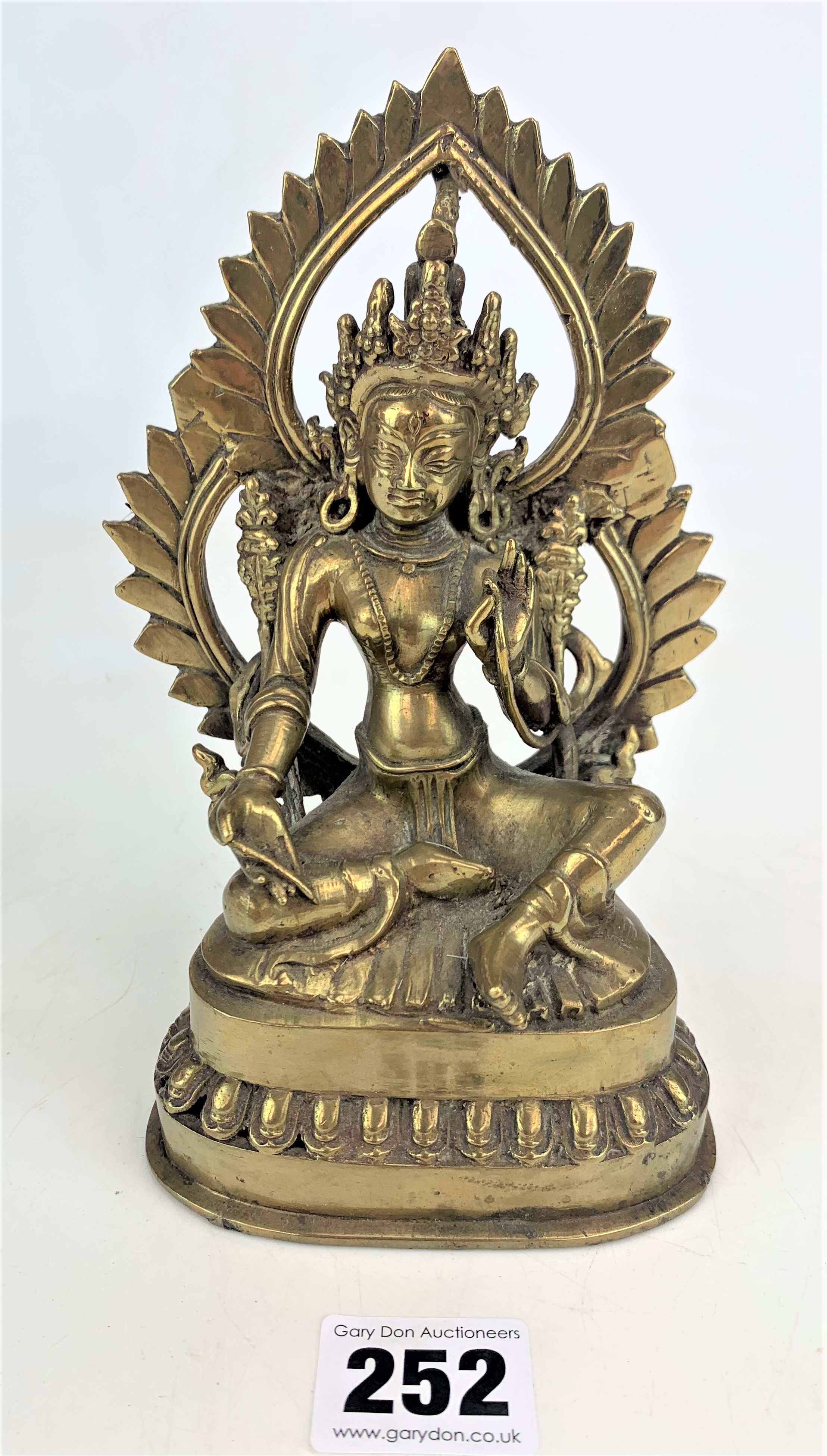 Brass Hindu god figure