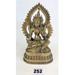 Brass Hindu god figure