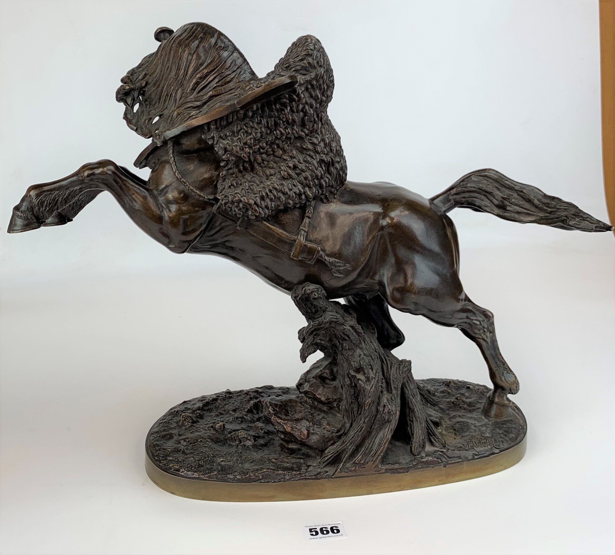 Bronze horse by Victor Paul Dargaud - Image 6 of 11