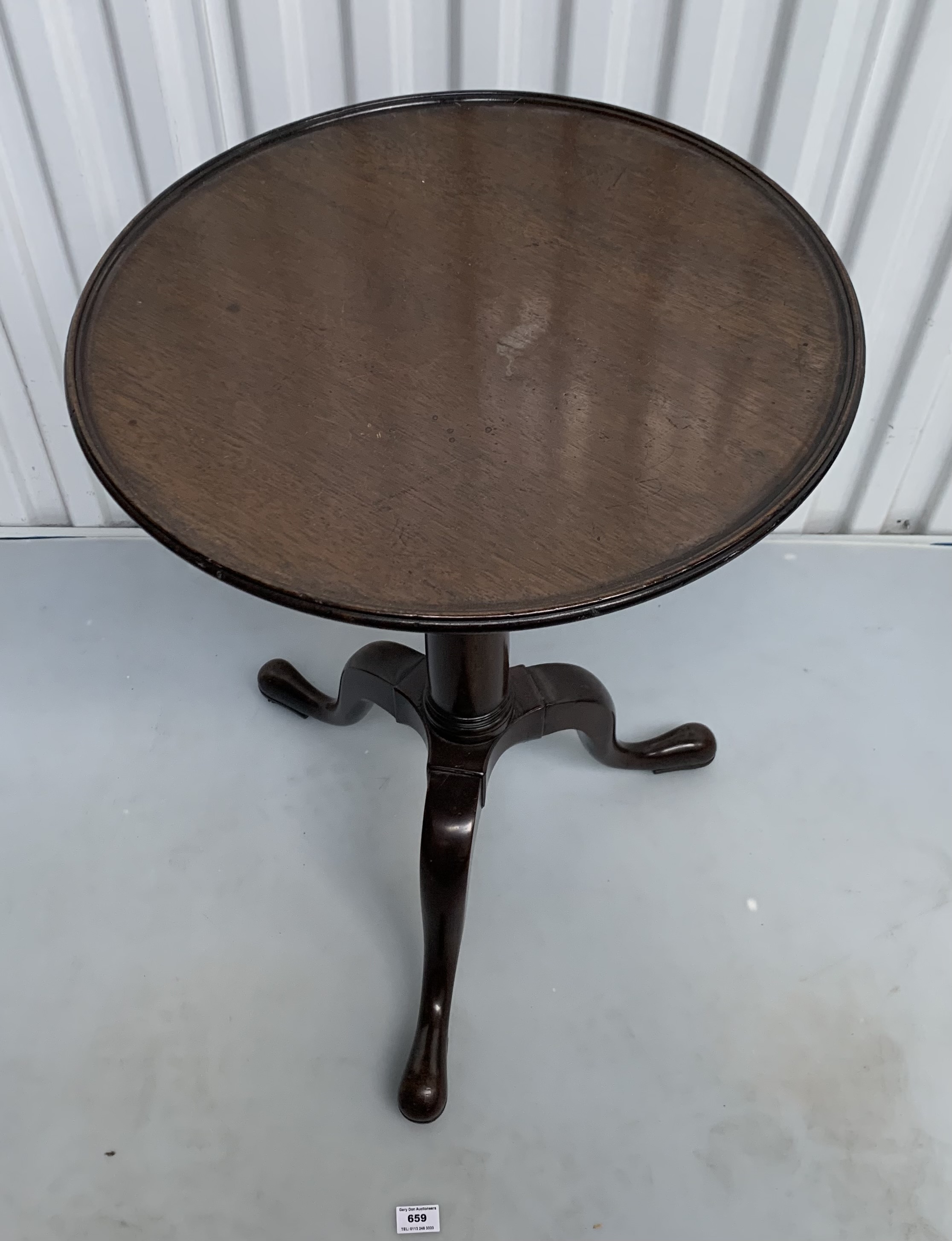 Georgian tripod table - Image 2 of 6