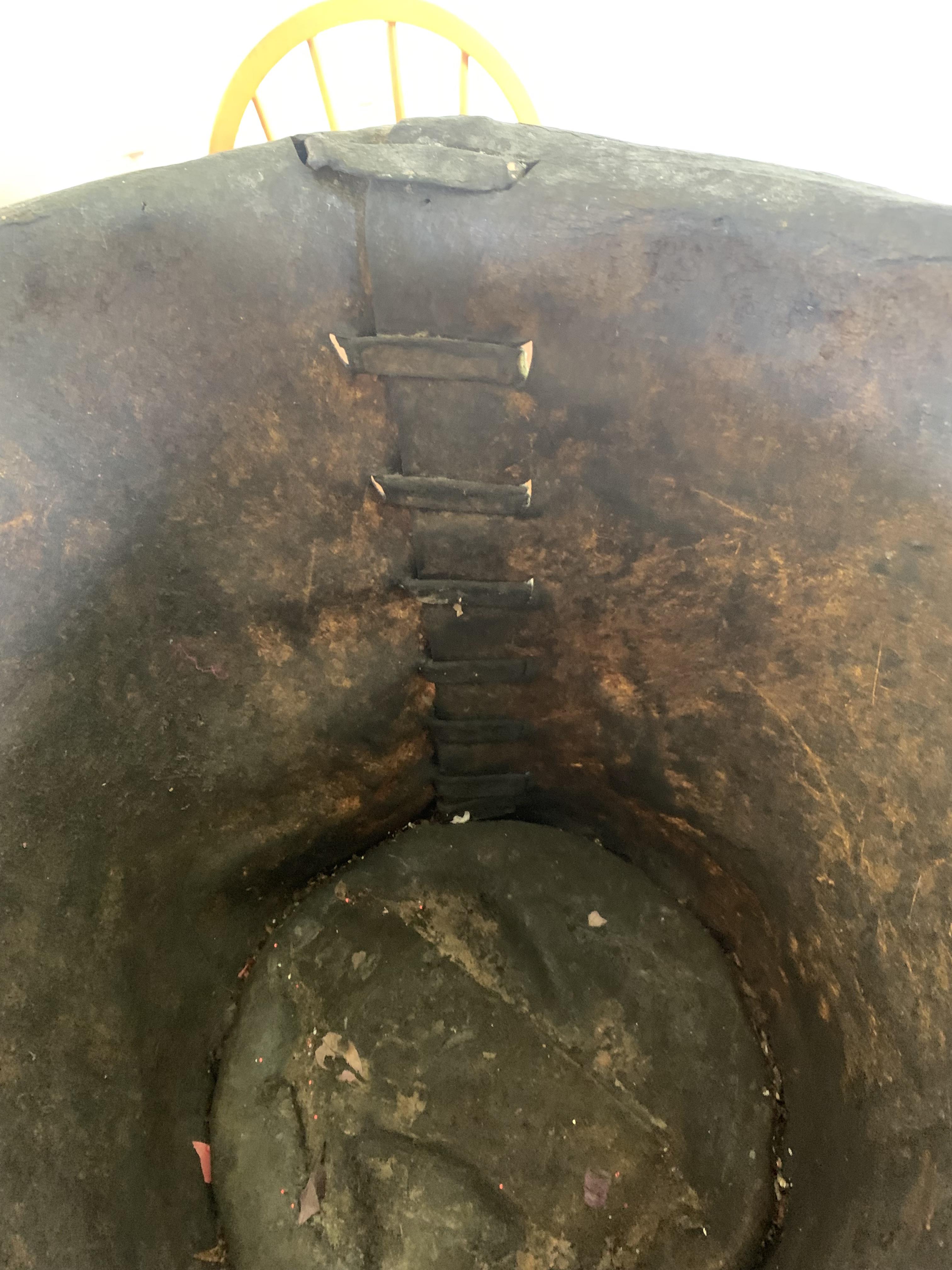 Antique Leather Bucket - Image 6 of 14