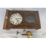 Walnut wall clock