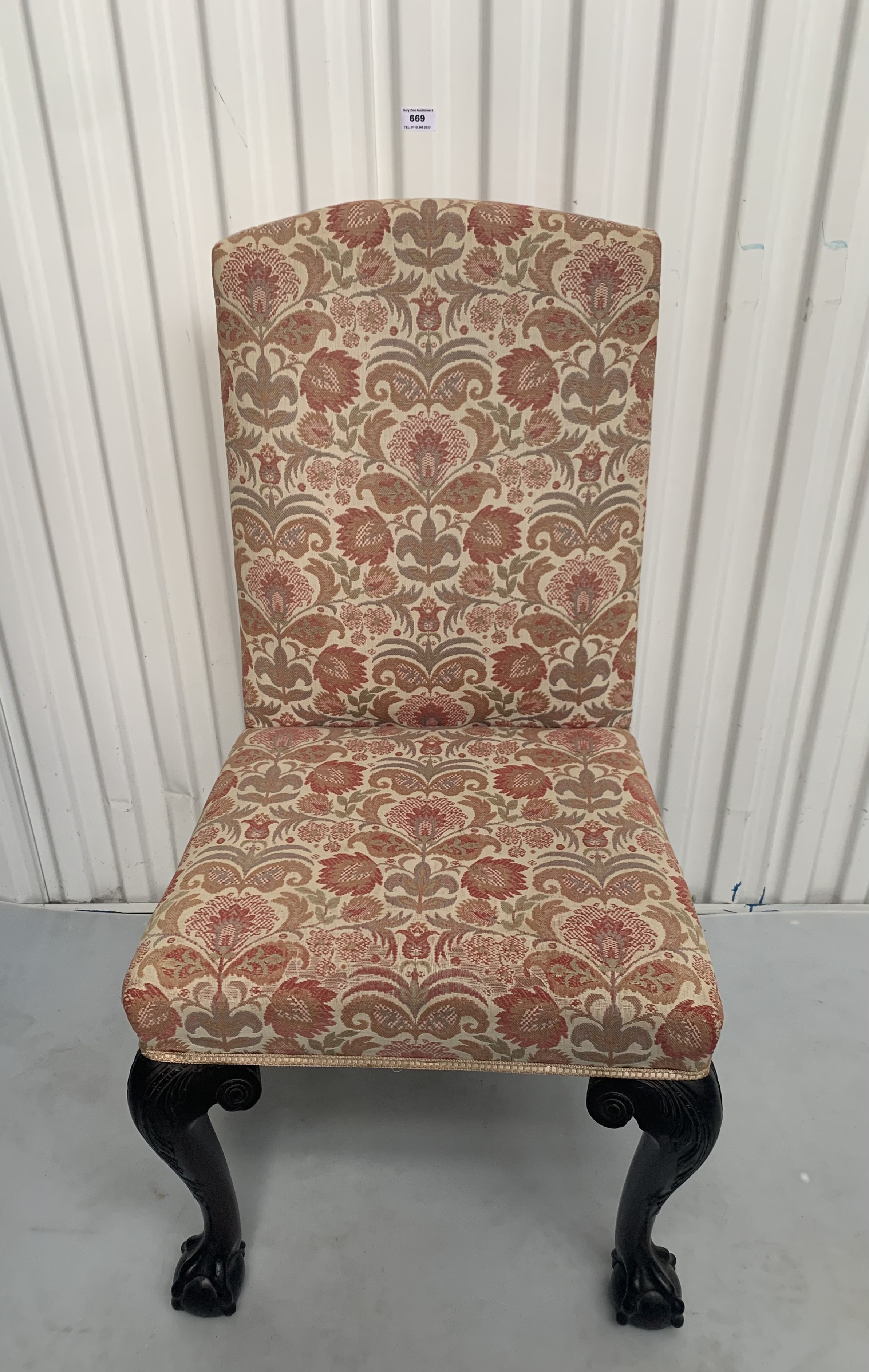 George II Cuban mahogany side chair