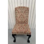 George II Cuban mahogany side chair