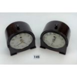 2 Smith's Sectric bakelite alarm clocks