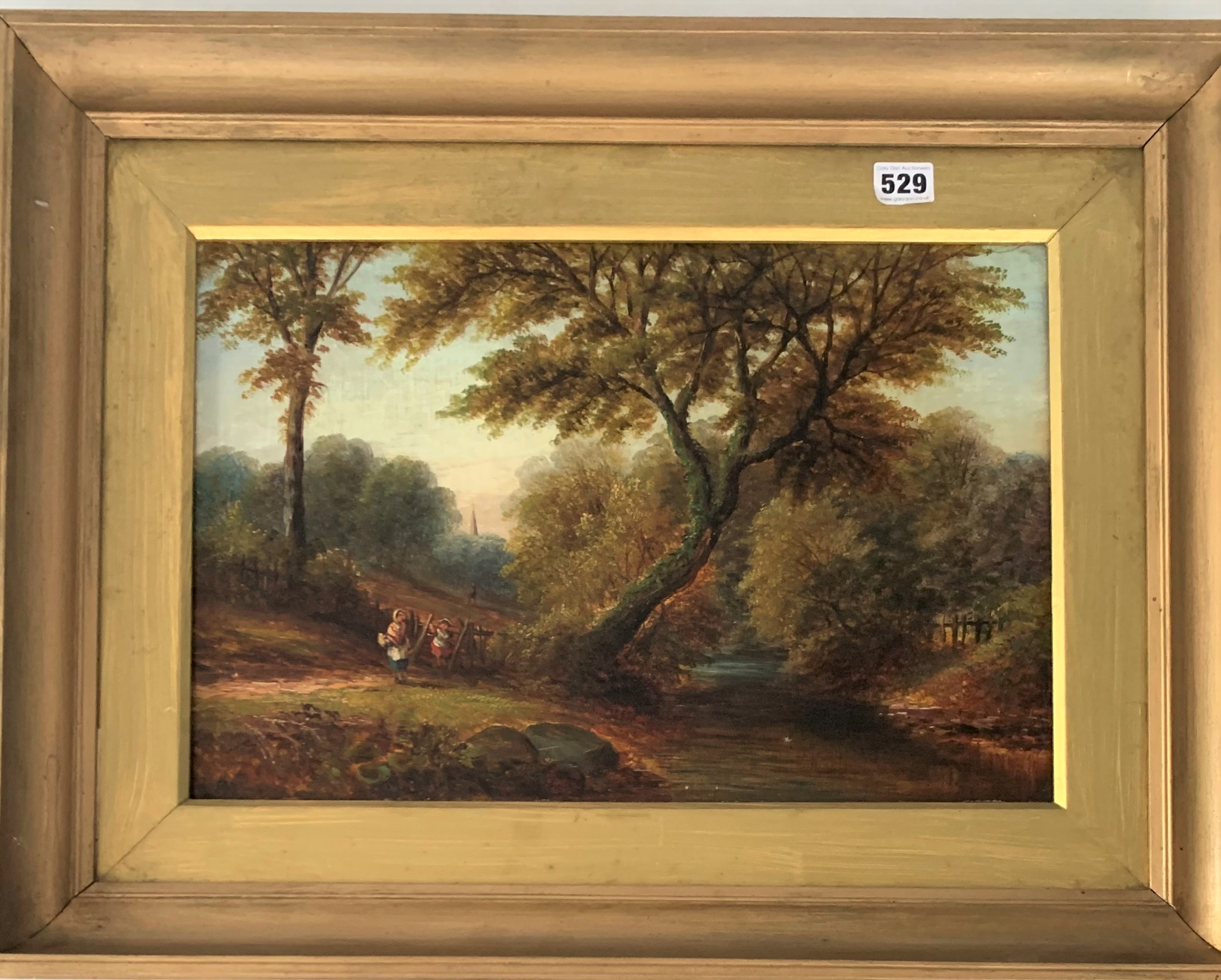 Oil painting - country scene