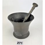 Bronze pestle and mortar