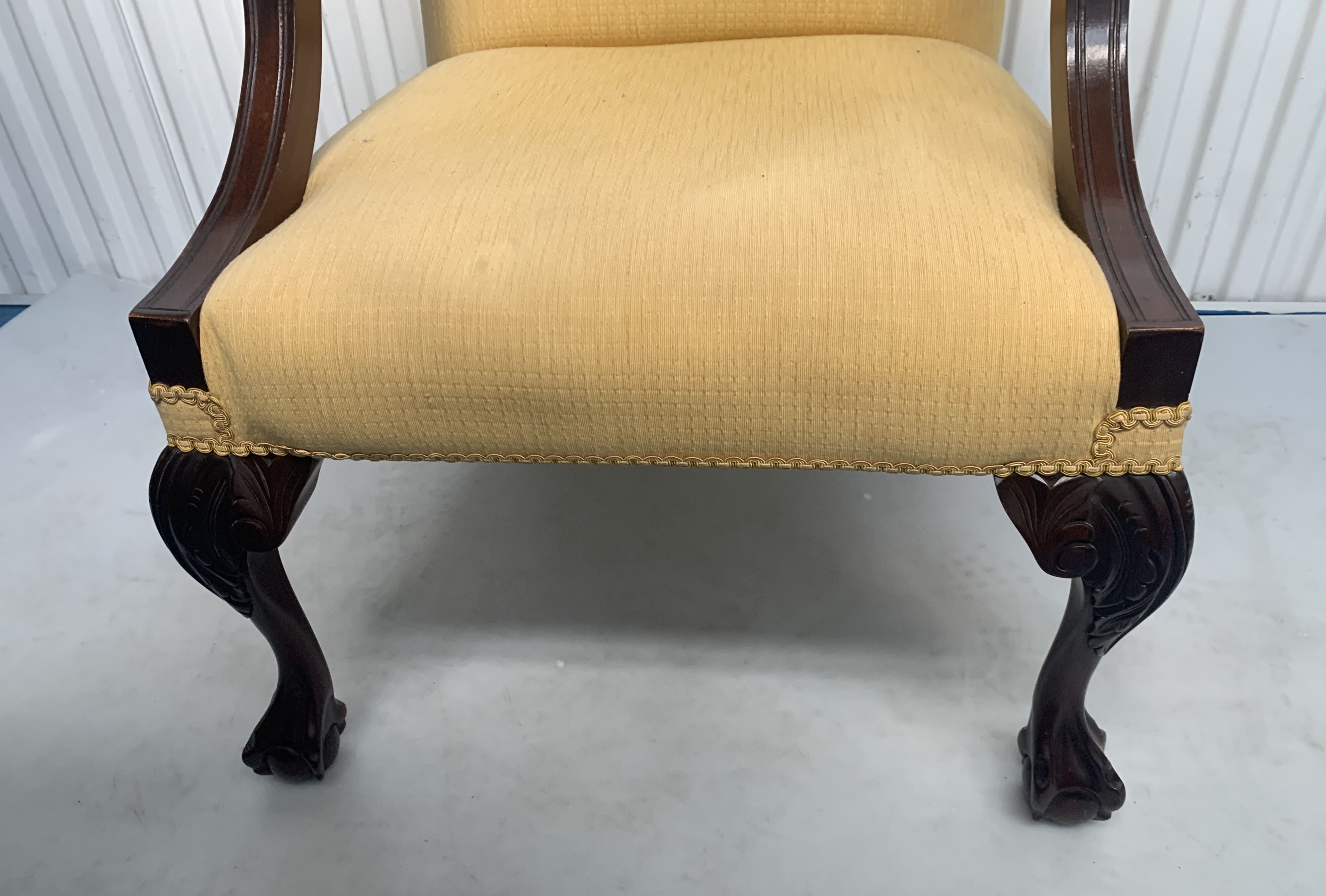 Antique upholstered armchair - Image 2 of 7