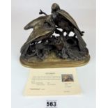 Bronze bird group by Jules Moigniez