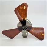 Vintage mechanical hand held rotary fan