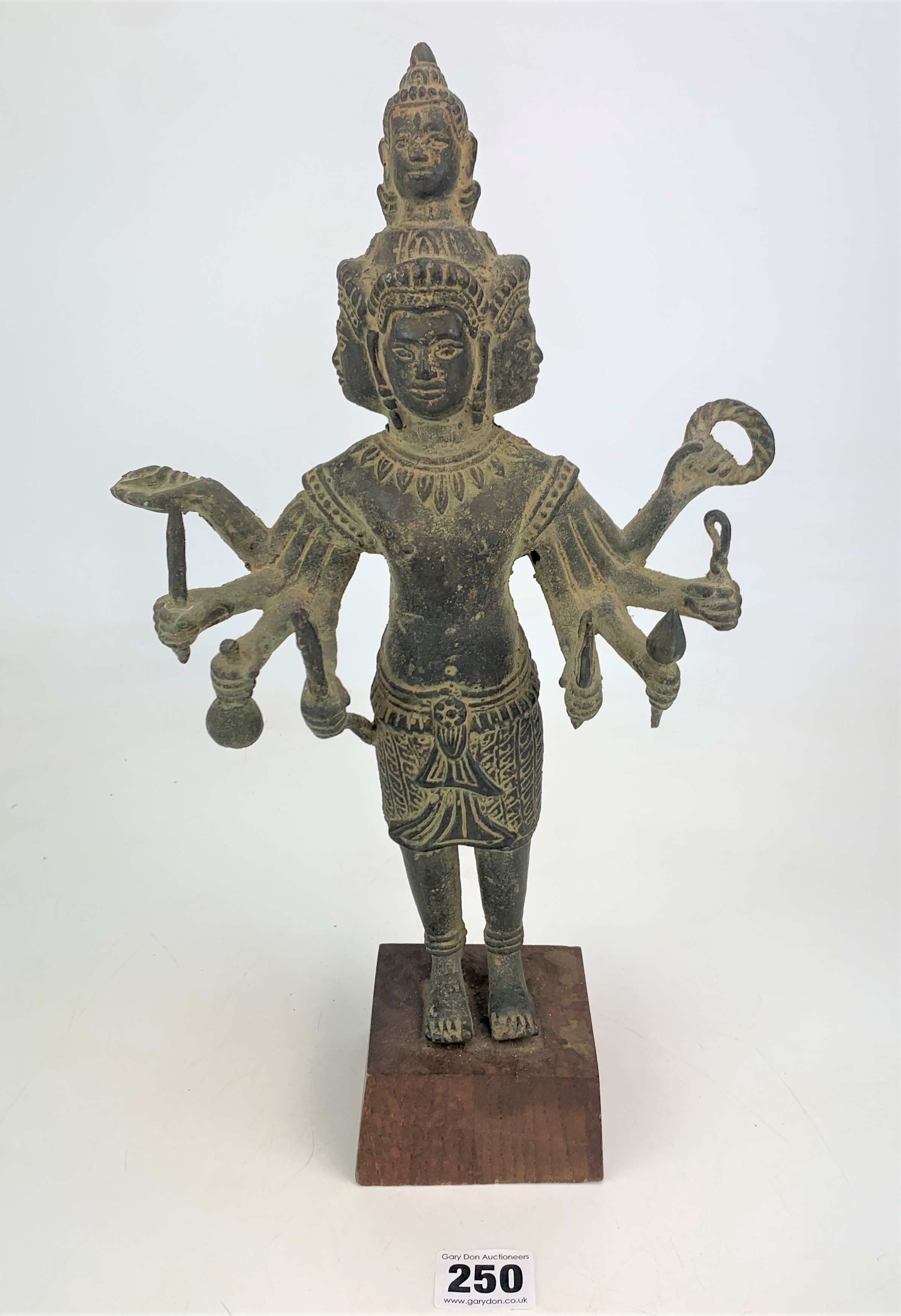Bronze Hindu Shiva god figure