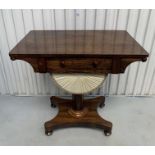Rosewood sewing table