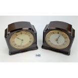 2 Smith's Sectric bakelite clocks