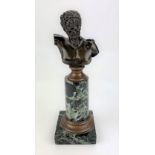 E. Bormel bronze bust of Hermes