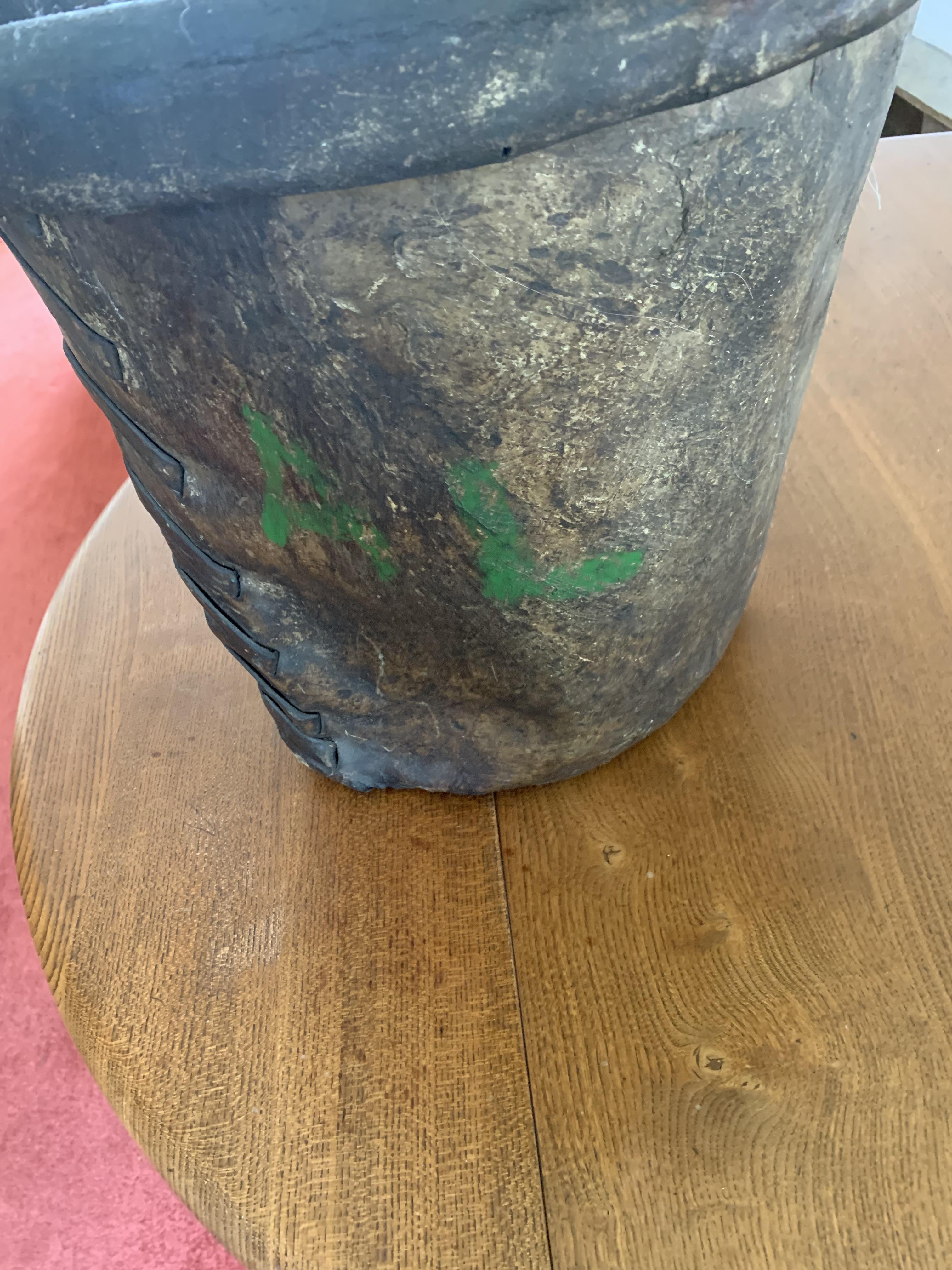 Antique Leather Bucket - Image 10 of 14