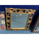 Giltwood framed mirror