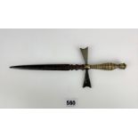 Brass handled dagger