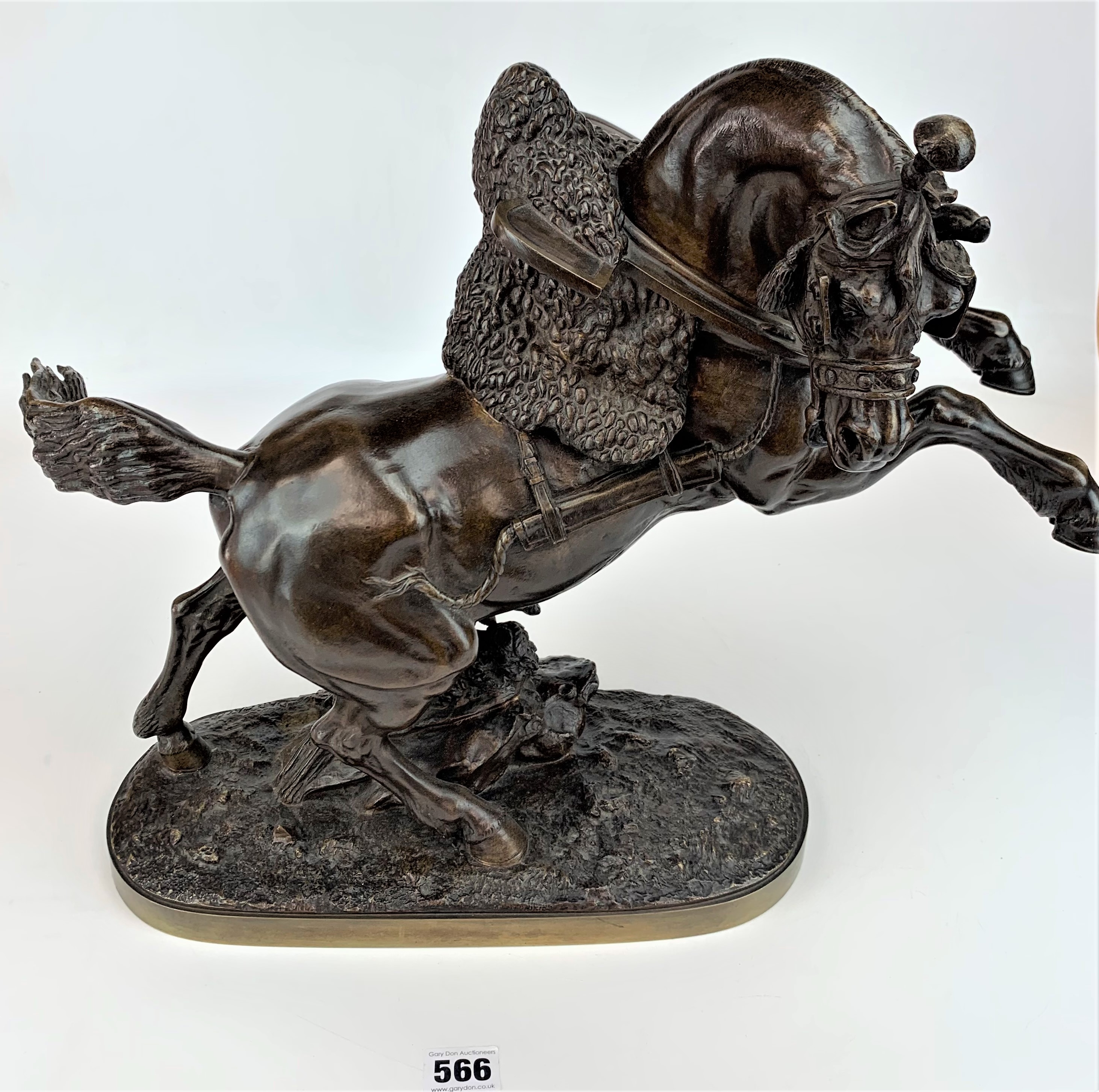 Bronze horse by Victor Paul Dargaud - Image 2 of 11