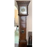 Walnut longcase clock