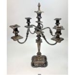 Large silver plated candelabra